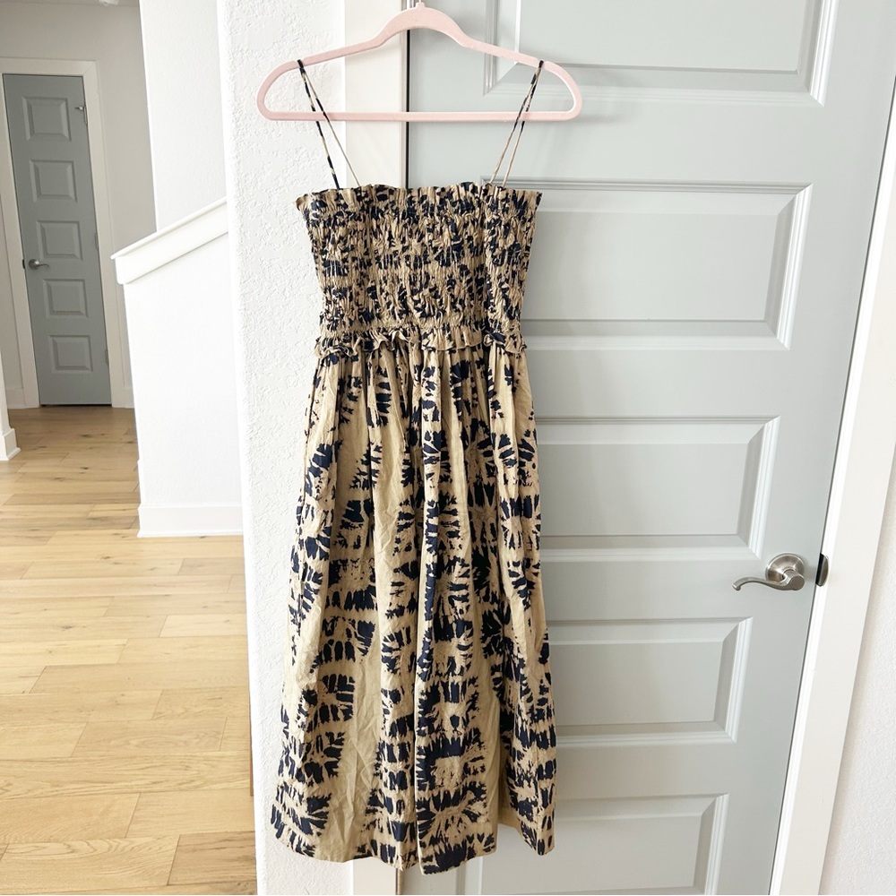NWT Ulla Johnson Akshara Shibori Cotton Midi Dress - Picture 6 of 8